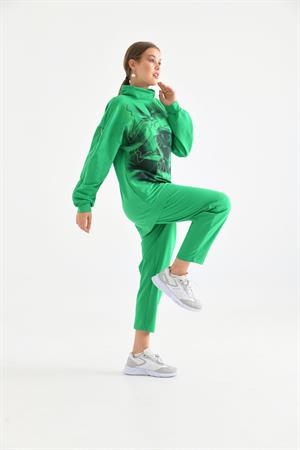 Kadın İki İp Baskılı Takım Benetton