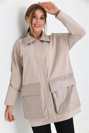 Kadın İki İp Cap Beige