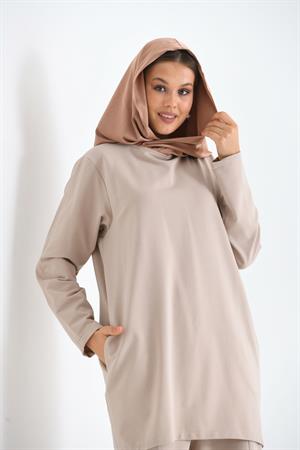 Kadın İki İp Takım Beige