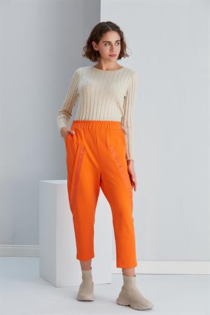 Kadın İki İplik Pantolon Orange
