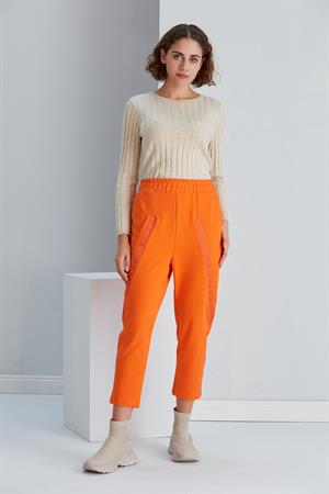 Kadın İki İplik Pantolon Orange