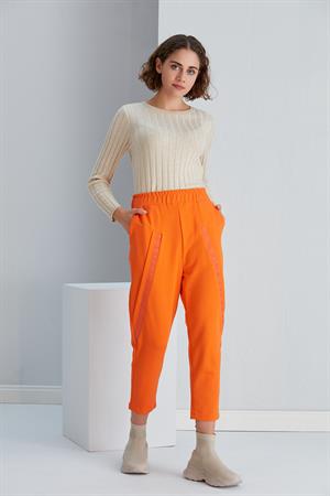 Kadın İki İplik Pantolon Orange