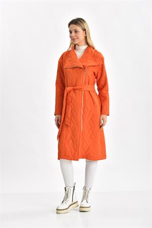 Kadın Kapitone Kaban Orange