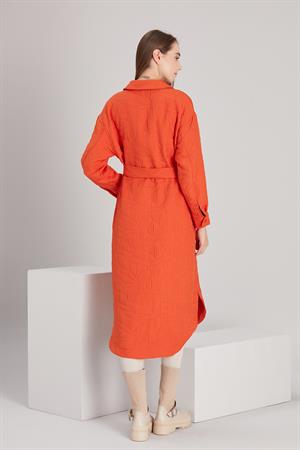 Kadın Kapitone Tunik Orange
