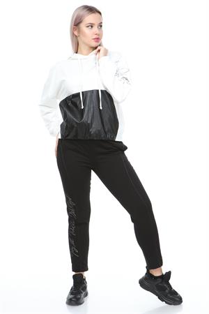 Kadın Kapüşonlu Sweat Ekru