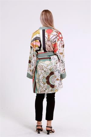 Kadın Kimono Kap Mint