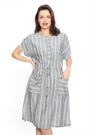 Kadın Kolları Dantel Detay Tunik Füme