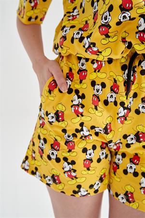 Kadın Miickey Mouse Baskılkı Takım Sarı