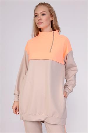 Kadın Neon İki İp Takım Beige
