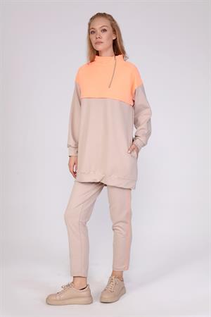 Kadın Neon İki İp Takım Beige