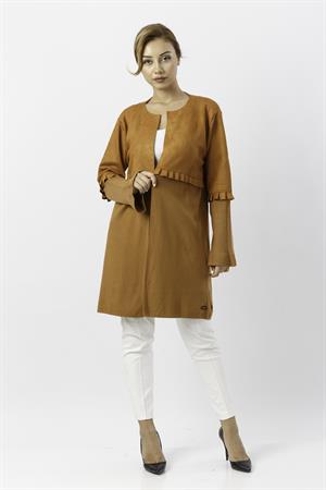 Kadın Nubuk Hırka Camel
