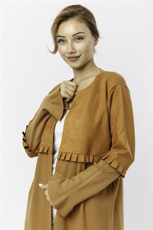 Kadın Nubuk Hırka Camel
