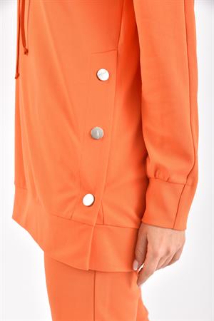 Kadın Örme Krep İkili Takıma Orange