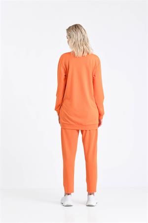 Kadın Örme Krep Takım Orange