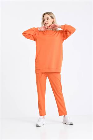 Kadın Örme Krep Takım Orange