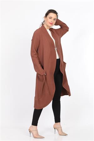 Kadın Oval Kesim Kap Taba