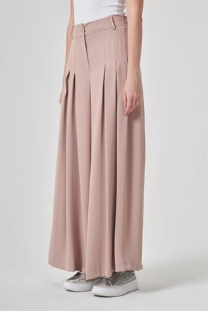 Kadın Palazo Pantolon Beige
