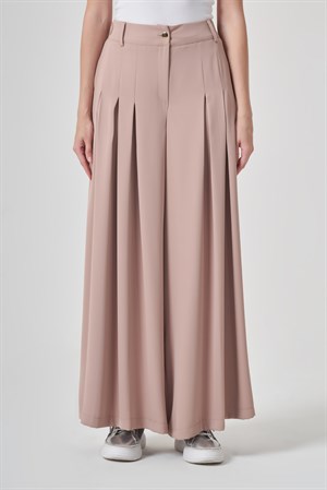 Kadın Palazo Pantolon Beige