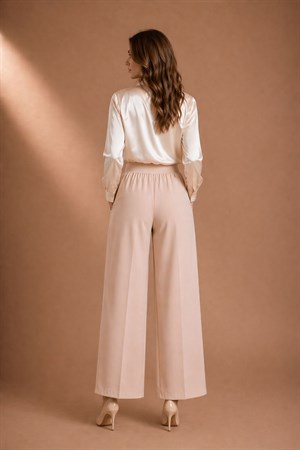 Kadın Palazo Pantolon Beige