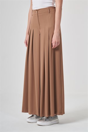 Kadın Palazo Pantolon Camel