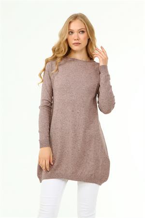 Kadın Payet Detaylı Kazak Beige