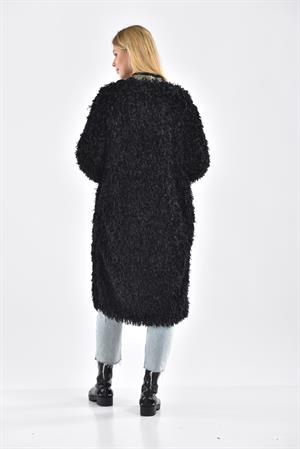 Kadın Pelüş Kap Siyah