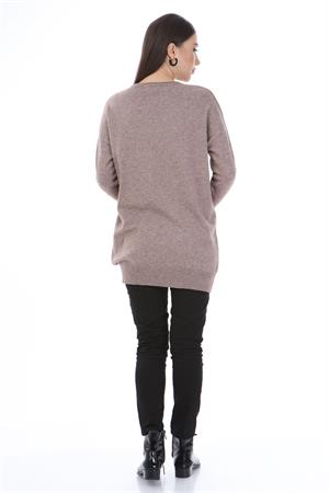 Kadın Pul Payet Triko Beige