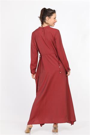 Kadın Rahat Kesim Elbise Bordo