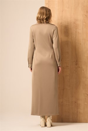 Kadın Safir Elbise Beige