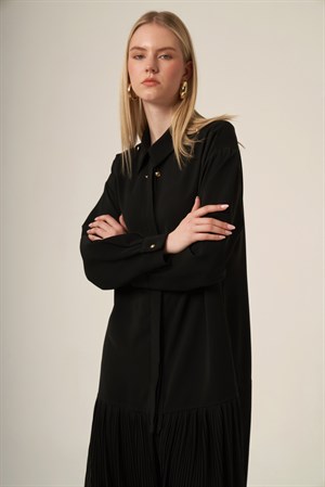 Kadın Şifon Detay Takım Siyah