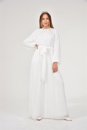 Kadın Şifon Tulum Ekru