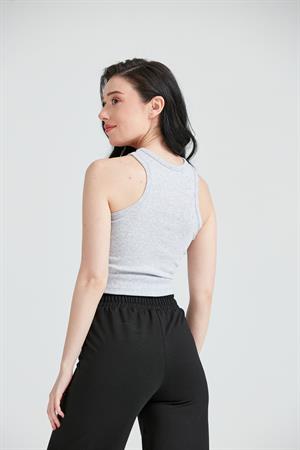 Kadın Sporcu Basic Atlet Gri