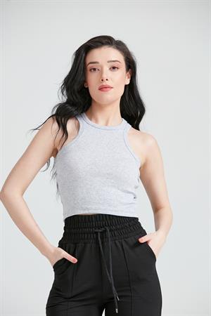 Kadın Sporcu Basic Atlet Gri