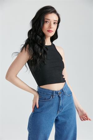 Kadın Sporcu Basic Atlet Siyah