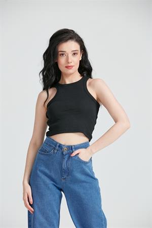 Kadın Sporcu Basic Atlet Siyah
