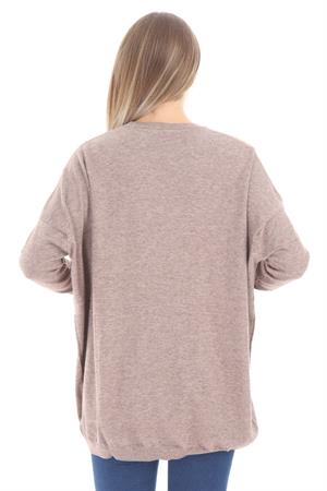 Kadın Taş Detaylı Tunik Beige