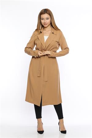 Kadın Trençkot Beige