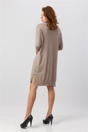 Kadın Triko Tunik Beige