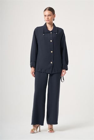 Kadın Tulipa Pantolonlu Takım Lacivert