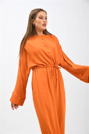 Kadın Uzunkol Tulum Orange
