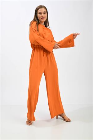 Kadın Uzunkol Tulum Orange