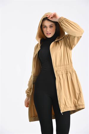 Kadın Yağmurluk Camel