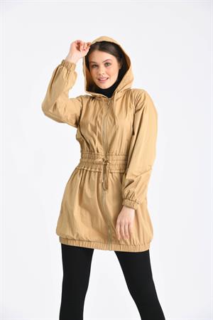 Kadın Yağmurluk Camel