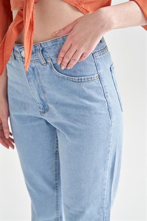 Kadın Yüksek Bel Boyfriend Jean BuzMavi