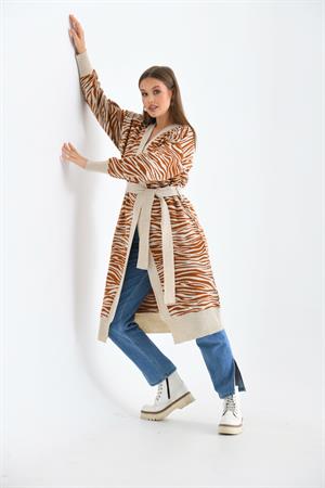 Kadın Zebra Desen Giyçık Taş