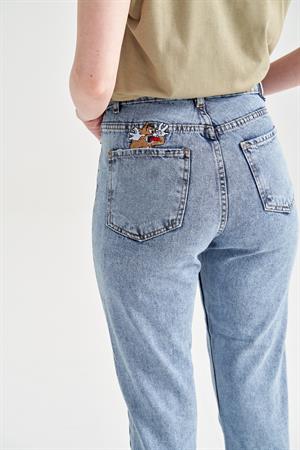 KadınTom Jerry Nakışlı Jean Taş