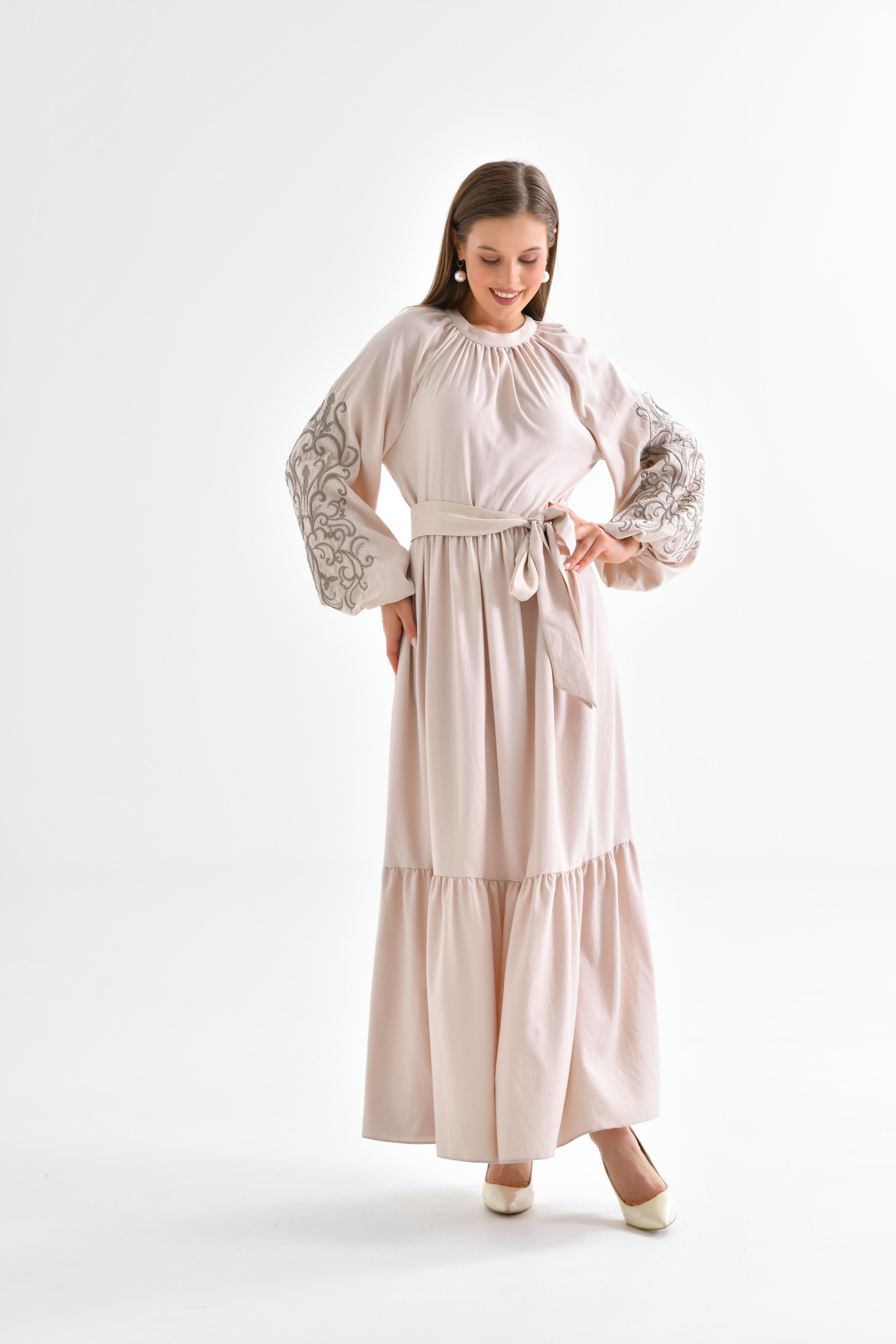 Ftz Women Kadın Elbise Beige