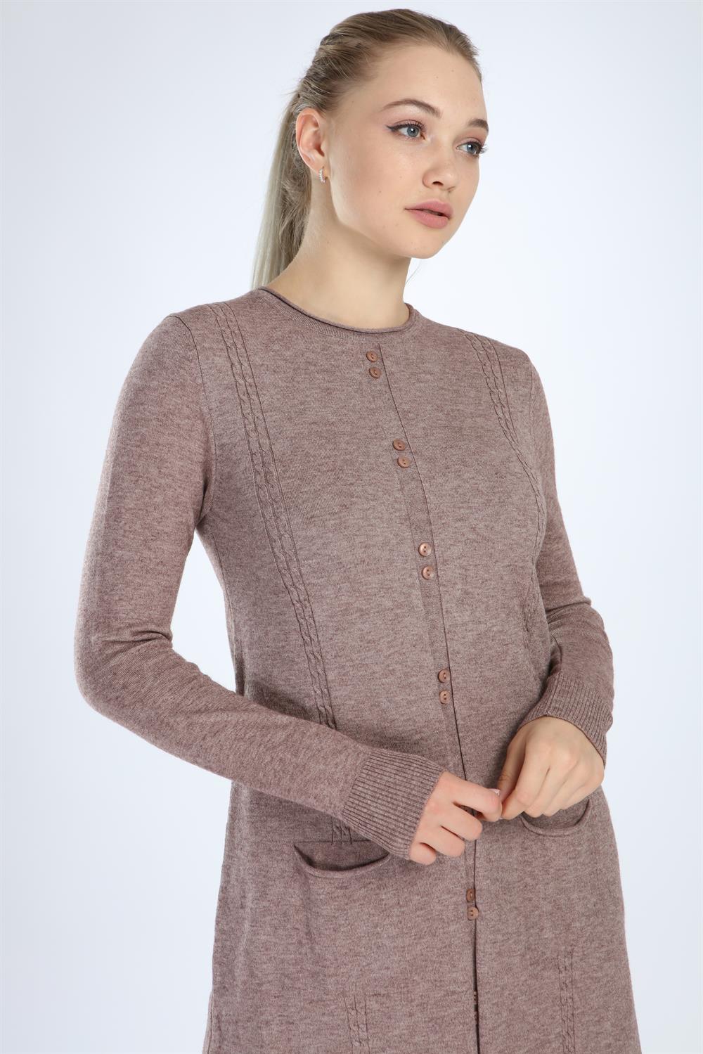 Garmi Kadın Düğme Detaylı Tunik BEIGE