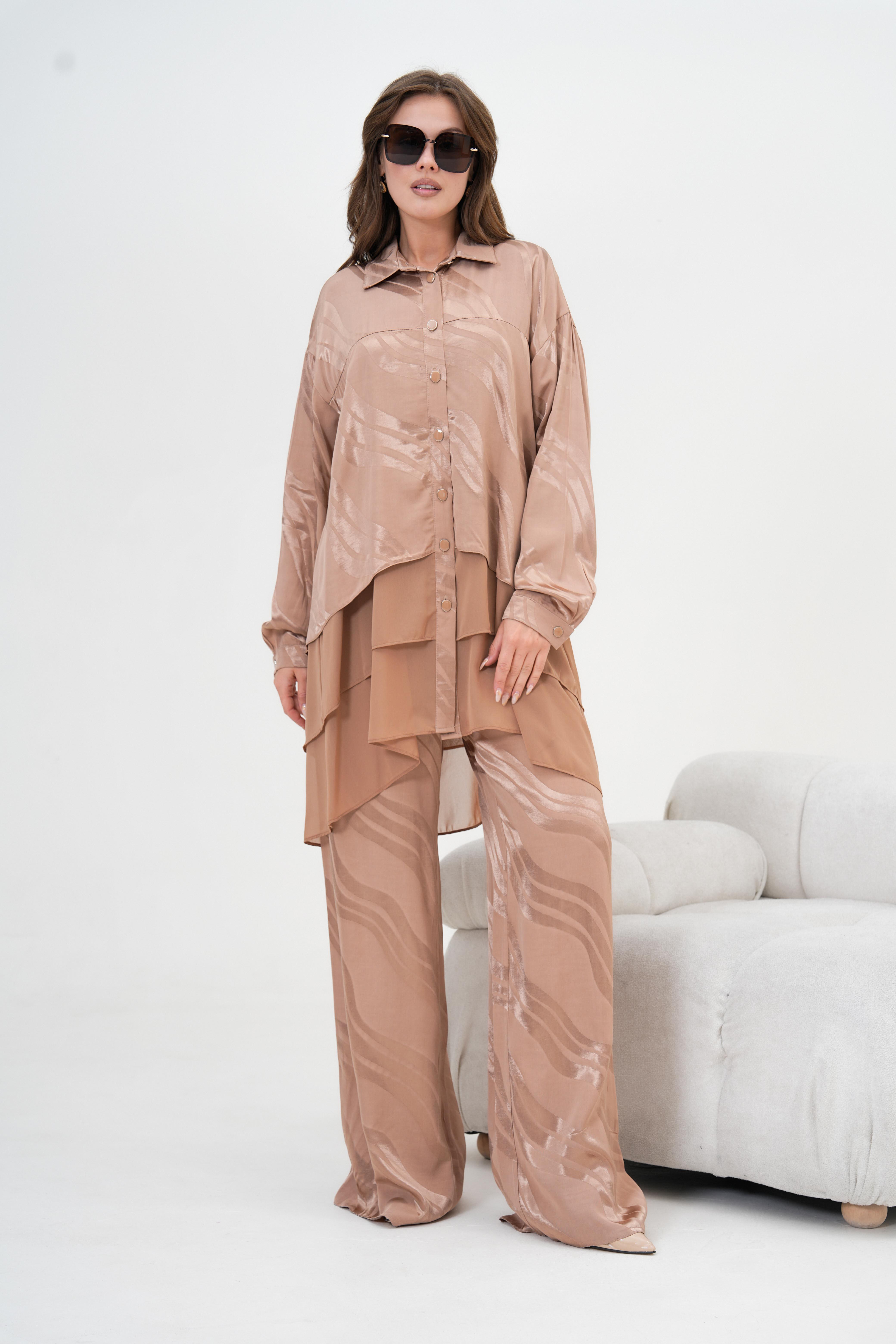 Garmi Kadın Jakar Takım Beige