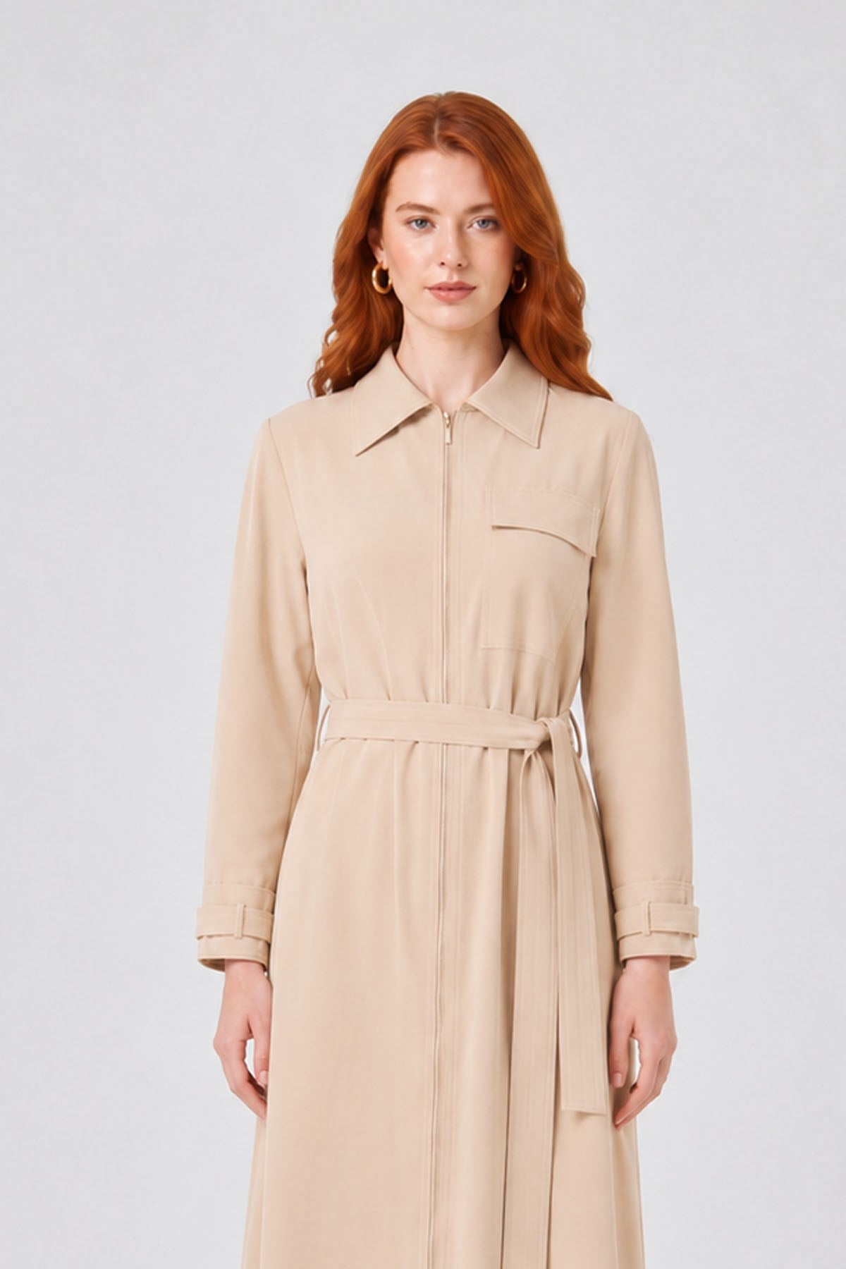 Kadın Erta Elbise Beige